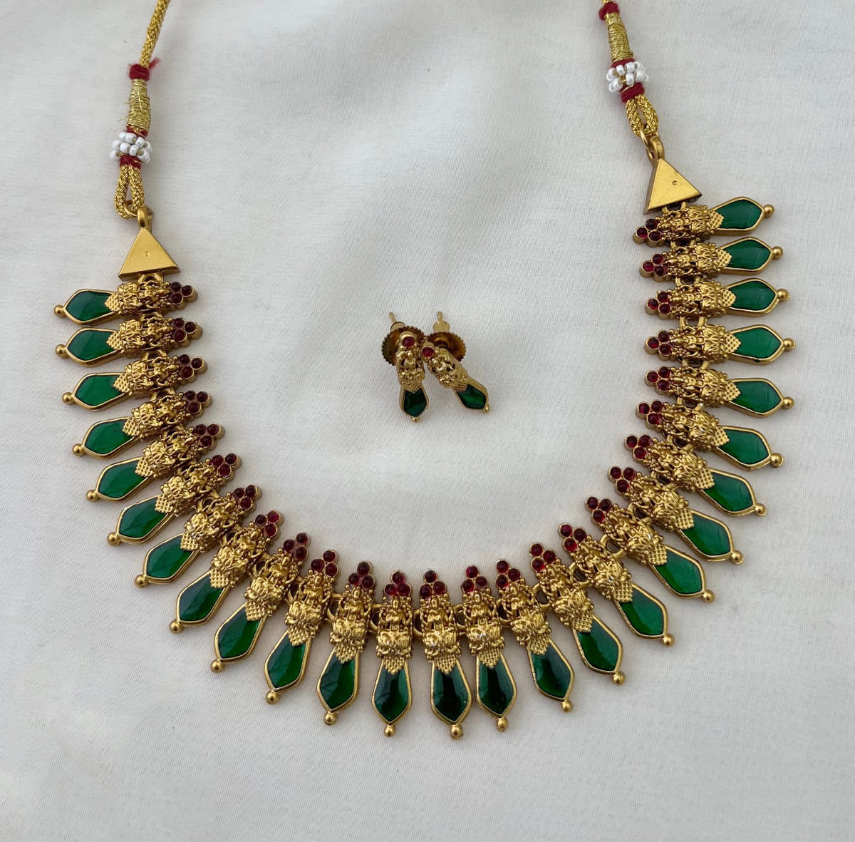 Short Palakka Necklace Green
