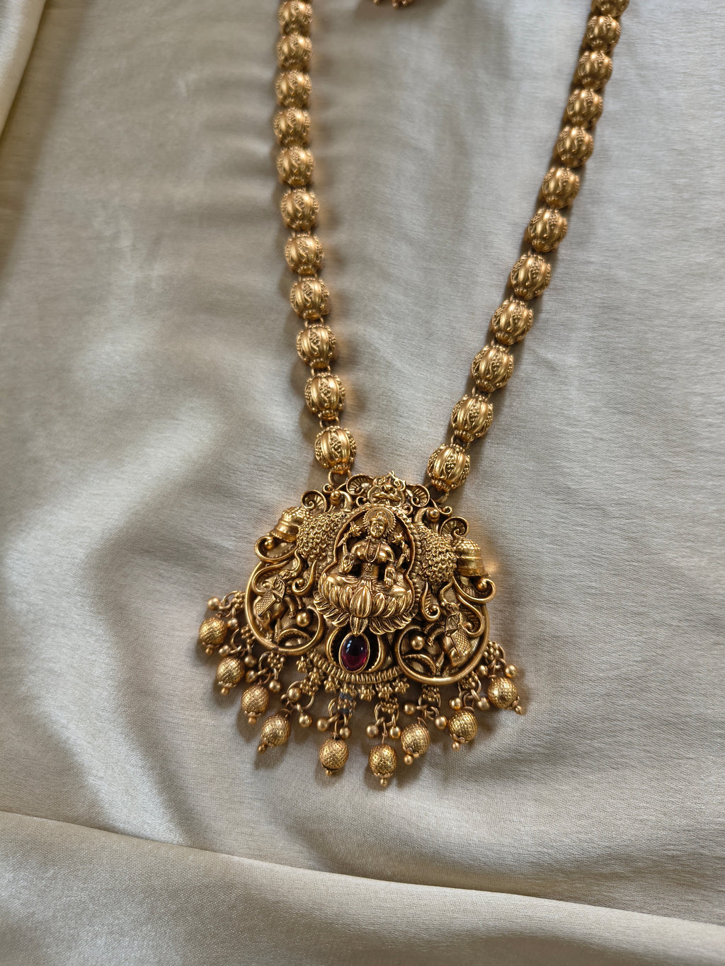 Lakshmi pendant heavy haram set