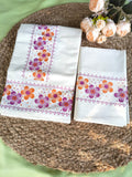 Gada flower print Set Mundu