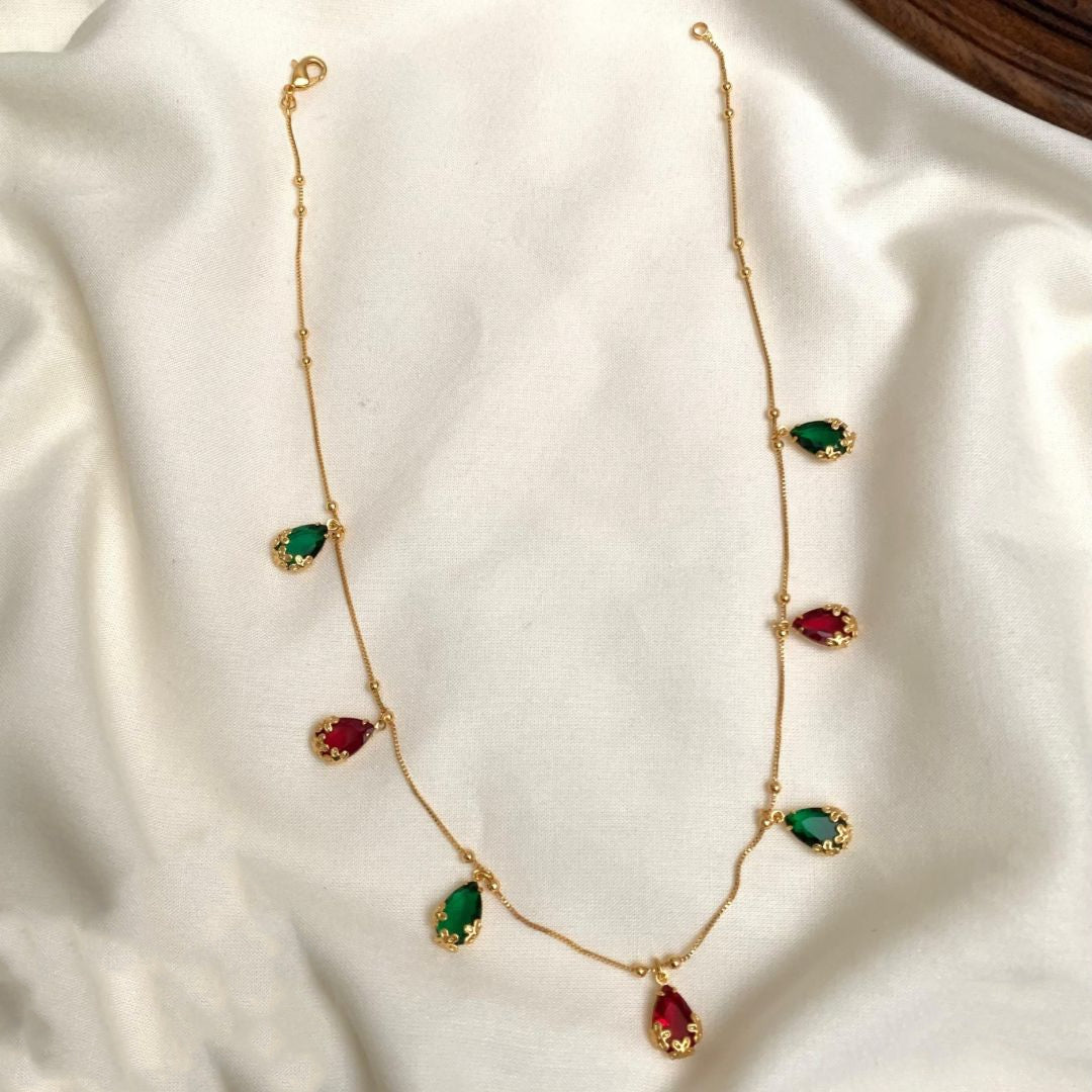 Simple rain drops hanging chain