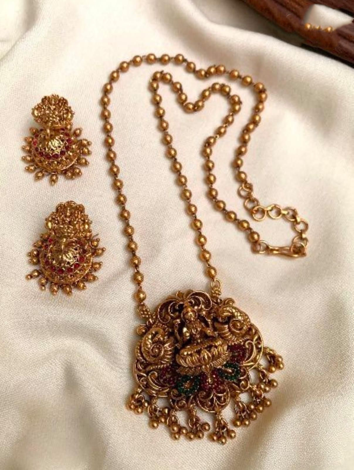 Lakshmi pendant necklace