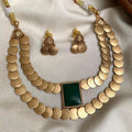 Coin double layer necklace