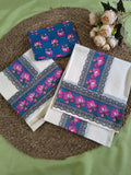Gada flower print Set Mundu
