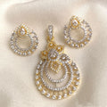 Diamond replica pendant set 5