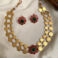 Kemp layered coin necklace