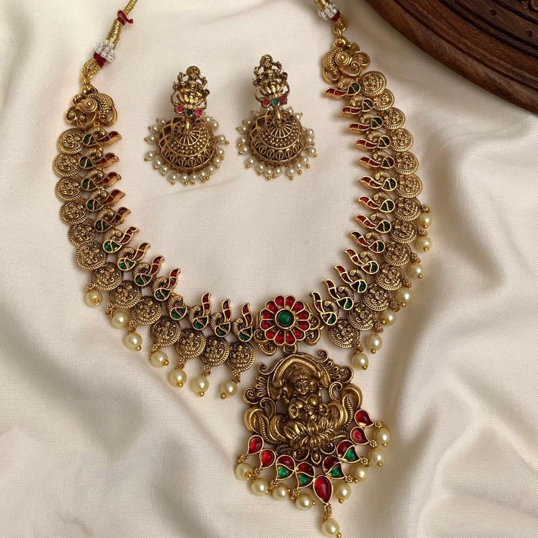 Seetha nagas antique finish necklace