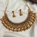 Kemp jhumka necklace