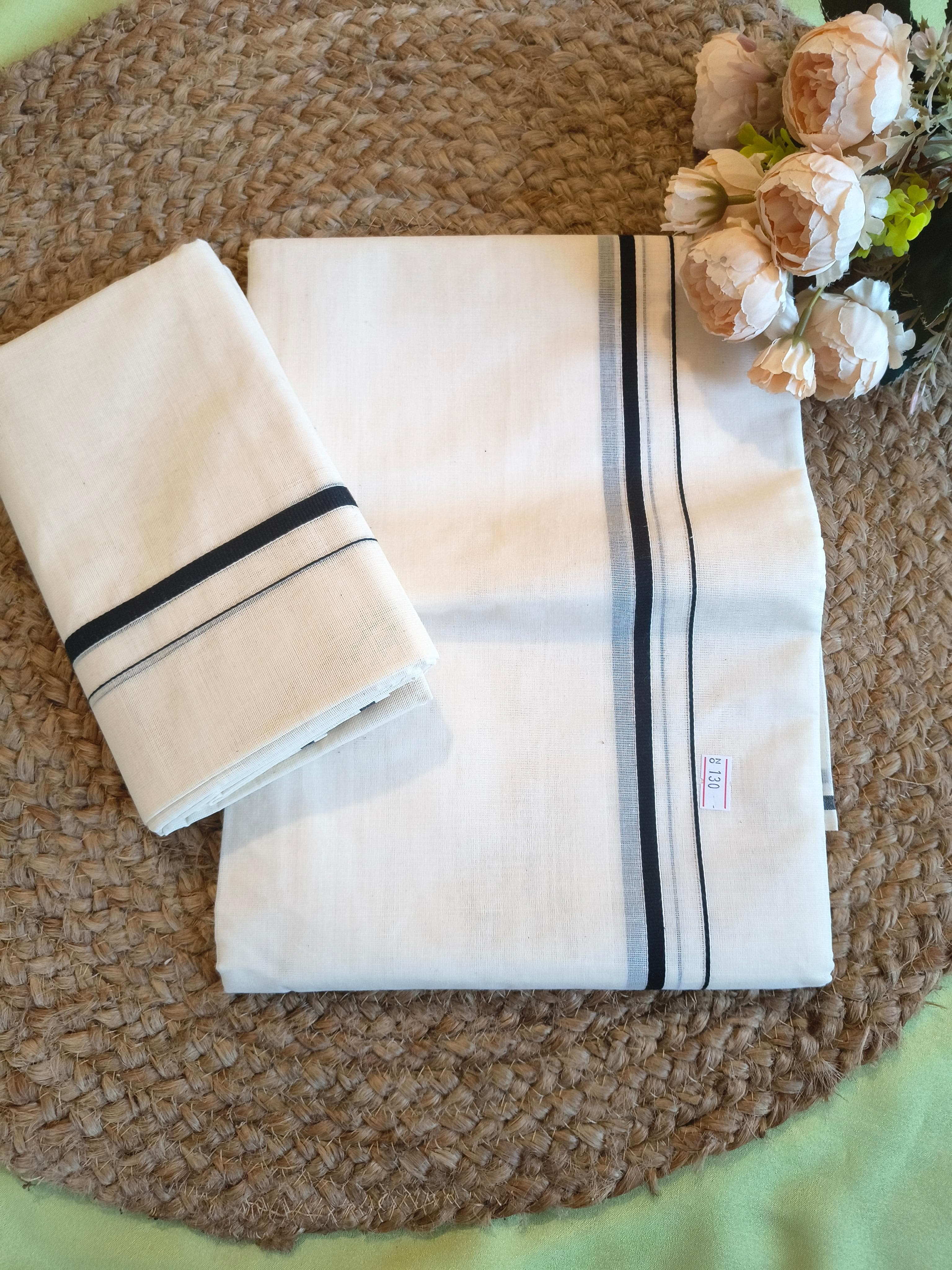 pullilakara black Set Mundu