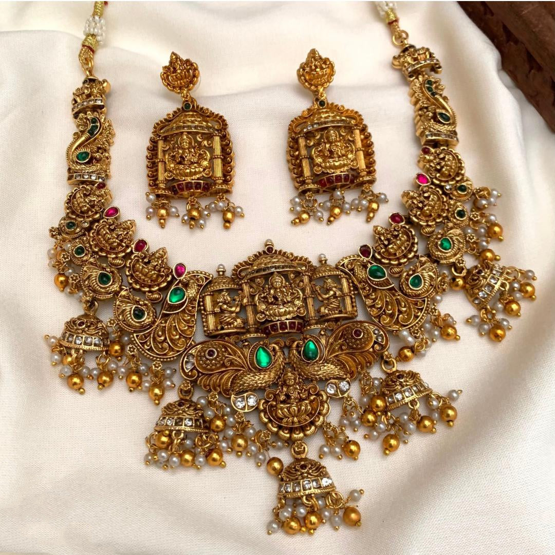 Veera nagas necklace x golden beads