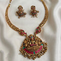 Colored lakshmi hasli necklace
