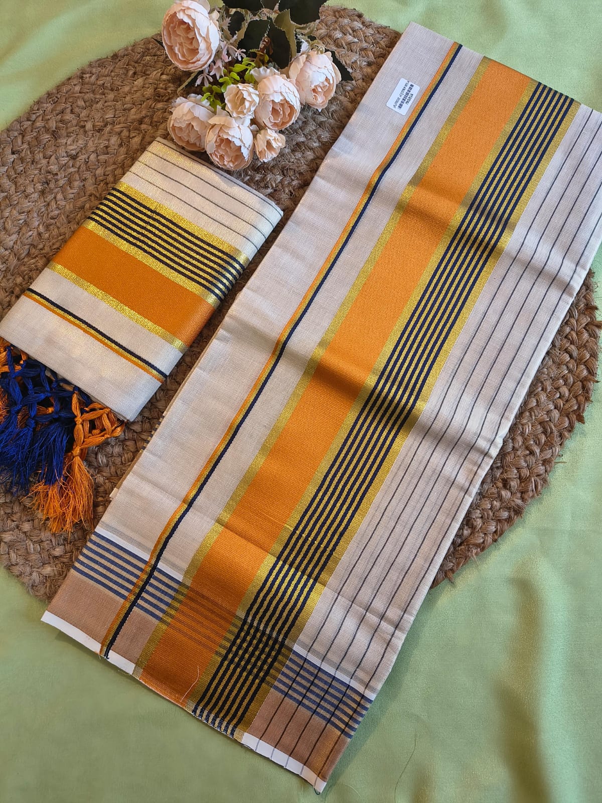Tissue stripe Set Mundu