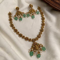 Lakshmi mint pearl necklace