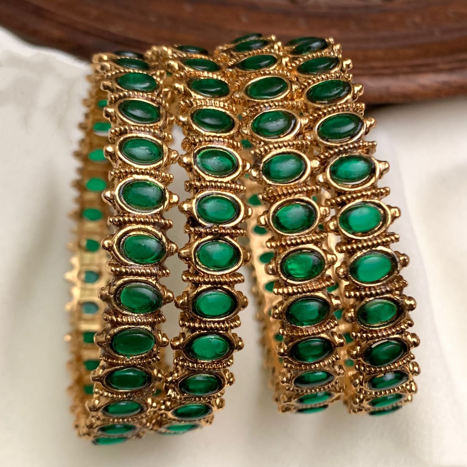 Green 4 set bangle