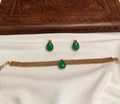 Green raindrops chocker