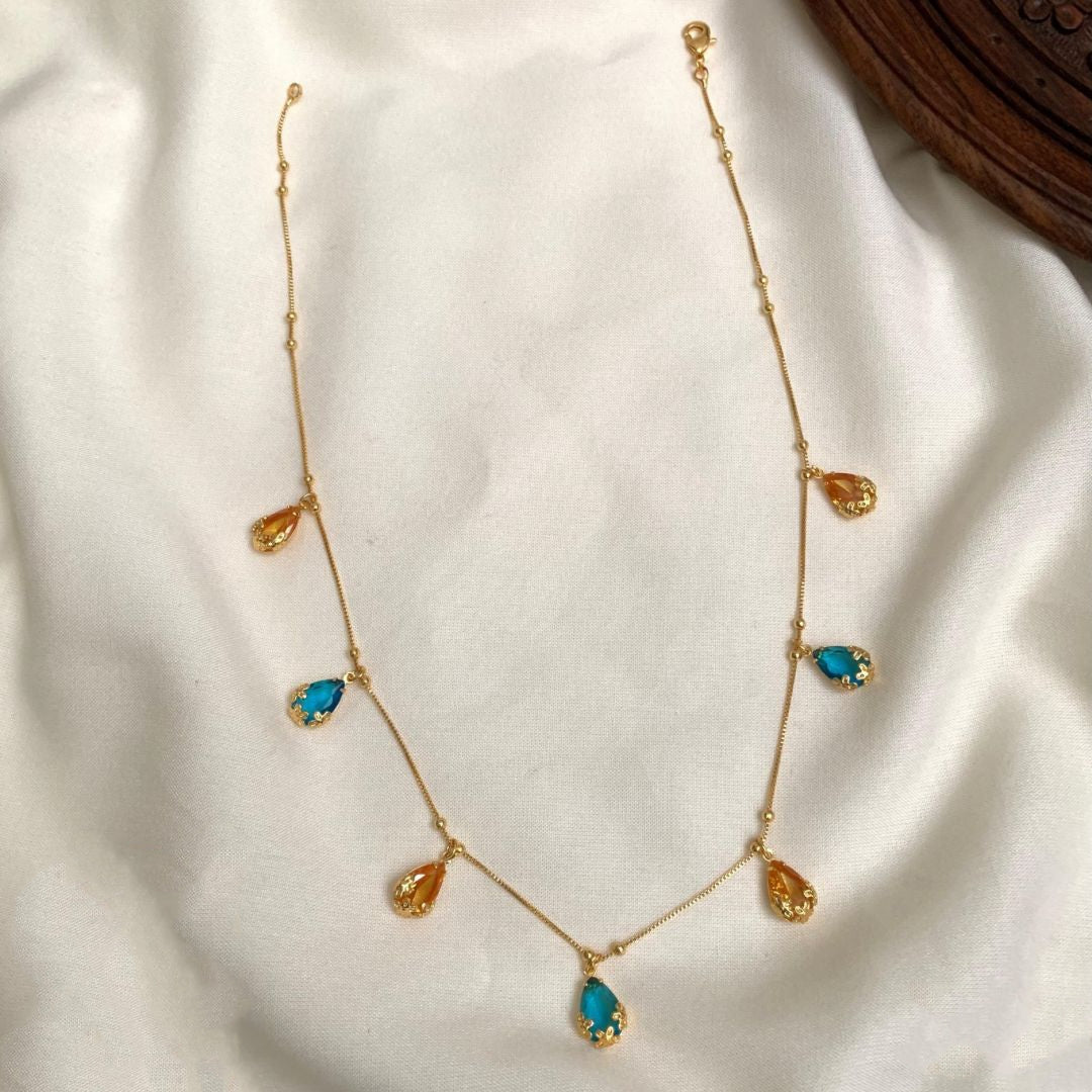 Simple rain drops hanging chain