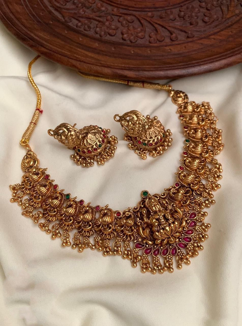 Nagas lakshmi mala with Jhumkas