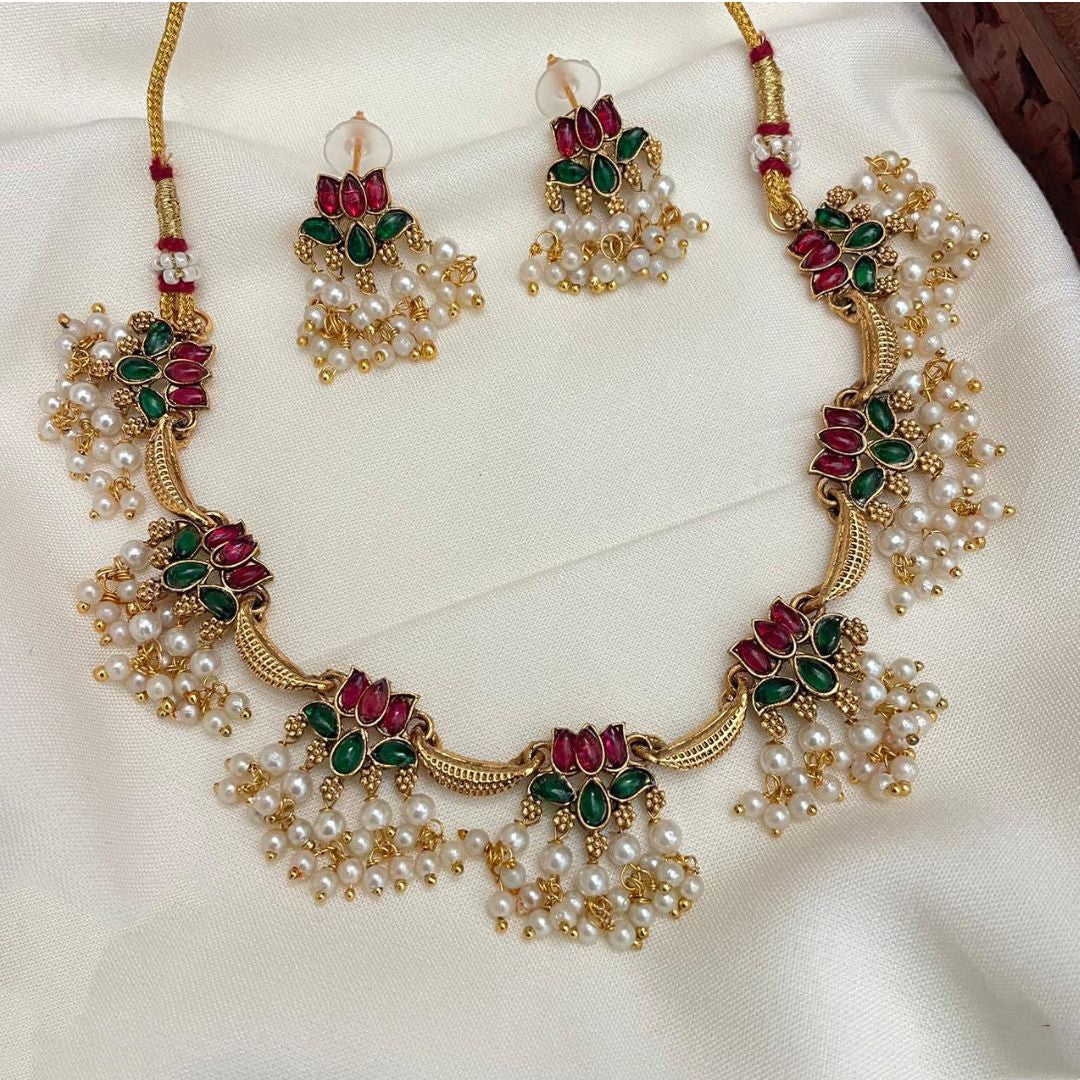 Lotus pearl charms