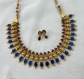 Short Palakka Blue Necklace
