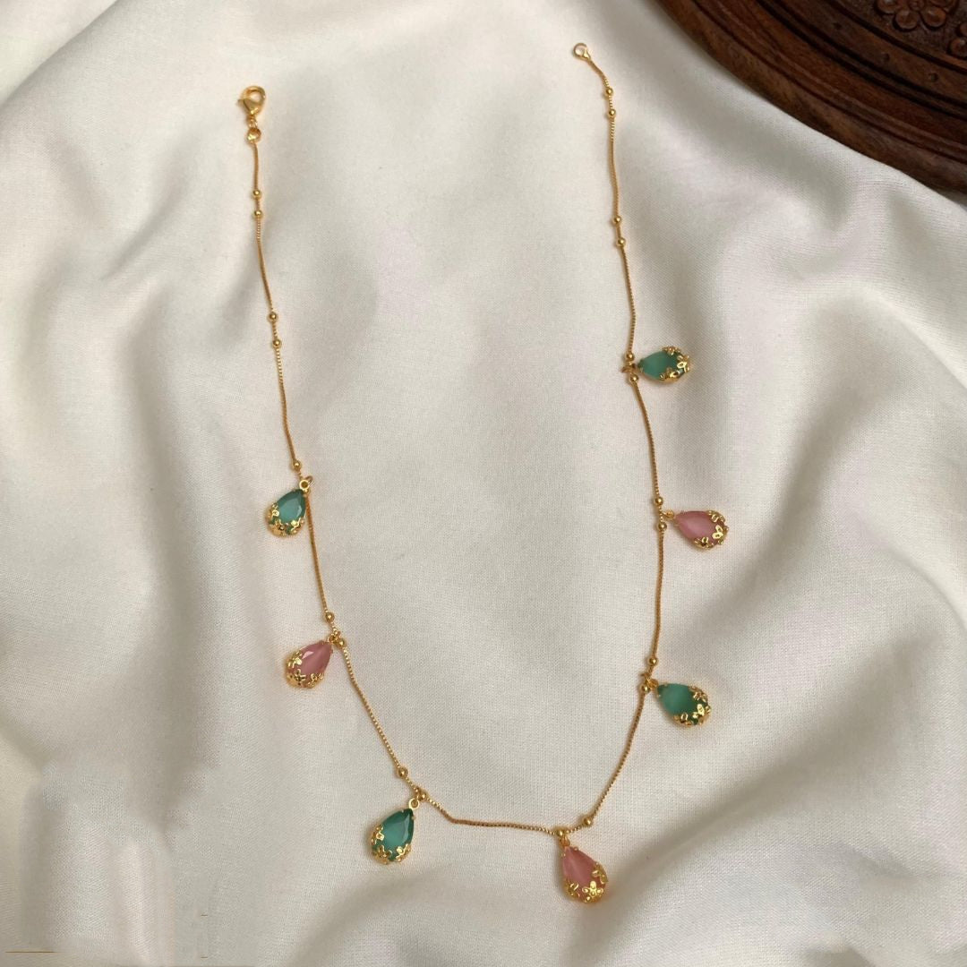 Simple rain drops hanging chain