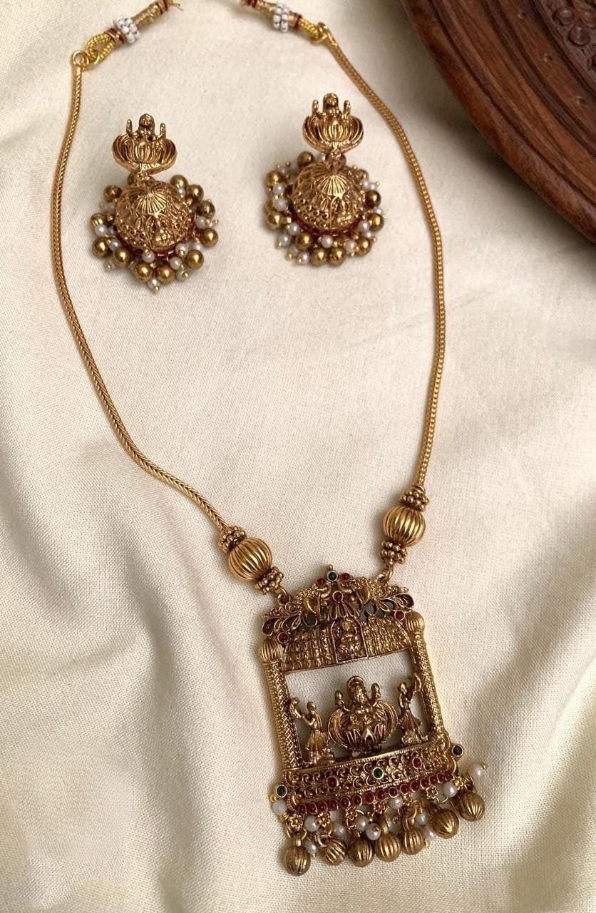 Lakshmi temple necklace